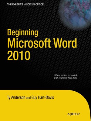 cover image of Beginning Microsoft Word 2010